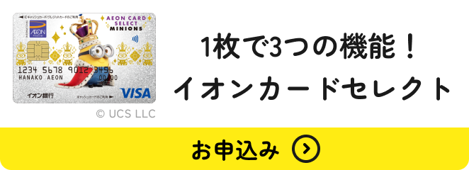 1枚で3つの機能！ イオンカードセレクト &copy; UCS LLC お申込み