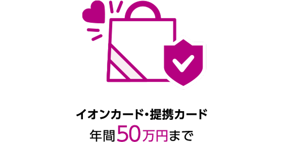 イオンカード・提携カード 年間50万円まで