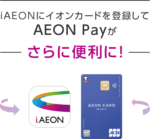 iAEONにイオンカードを登録してAEON Payが さらに便利に！