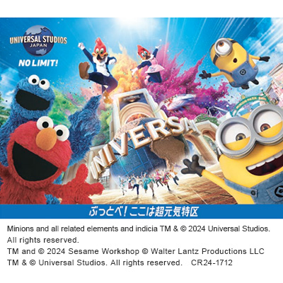 ユニバーサルスタジオ 1dayパス＋PLAY WILD! 入場券！ 2名様（USJ  