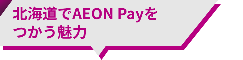 北海道でAEON Payをつかう魅力
