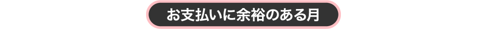 お支払いに余裕のある月