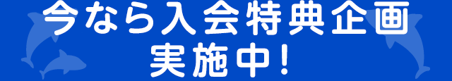 今なら入会特典企画実施中！