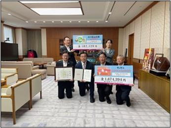 寄付金贈呈式を行いました。