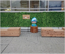 まちづくりの一部に活用されました。