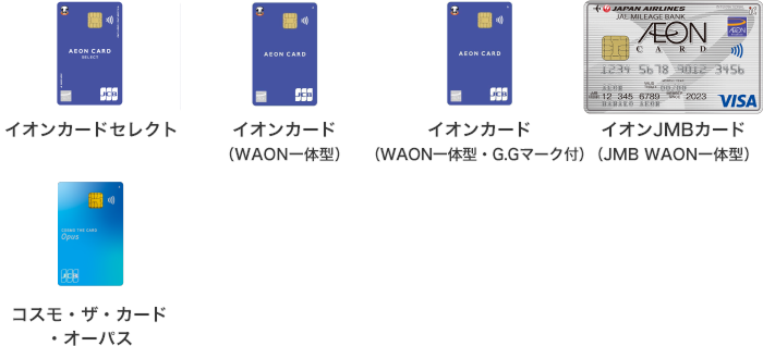 対象カード参考