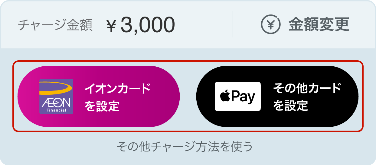 クレジットカード設定方法についての画像