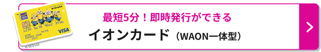 最短5分！即時発行ができる イオンカード（WAON一体型） &copy; UCS LLC