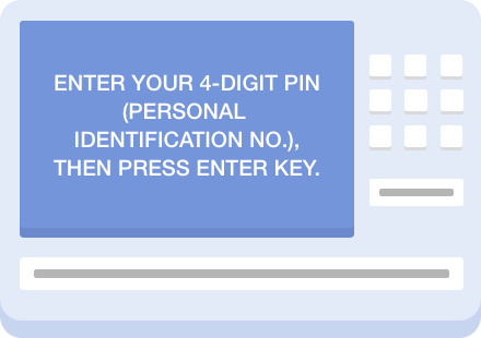 暗証番号を入力