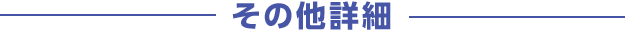 その他詳細