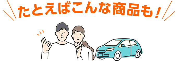 たとえばこんな商品も！