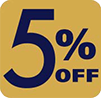 5%OFF
