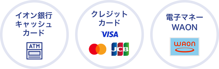 イオン銀行キャッシュカード クレジットカード 電子マネーWAON
