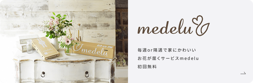 medelu 毎週or隔週で家にかわいいお花が届くサービスmederu 初回無料