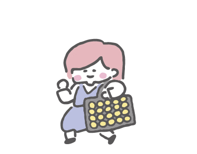 グッズ発売のイラスト