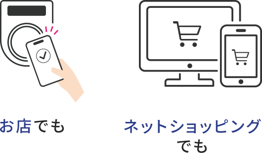 お店でも ネットショッピングでも